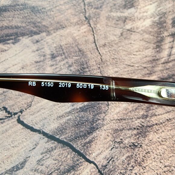 Ray Ban RB5150 2019 Brown Rectangle Eyeglasses Frames 50-19 135 - Picture 5 of 12